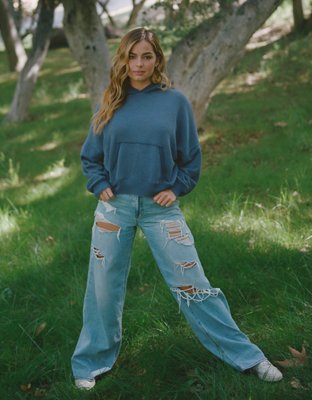 High-Waisted, Ripped & Baggy: American Eagle Skater Jeans Are All