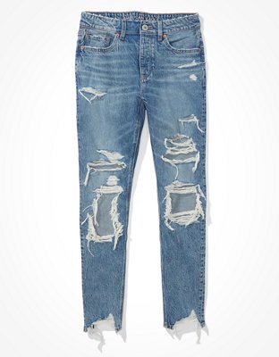 AE Ripped Low-Rise Tomgirl Jean