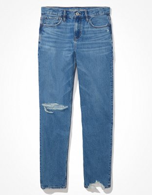 AE x The Jeans Redesign Ripped '90s Straight Jean