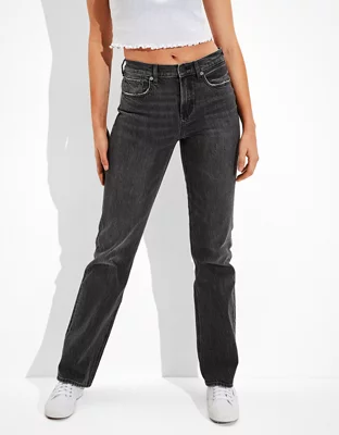 black bootleg jeans ladies