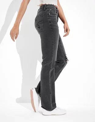 black bootcut jeans american eagle