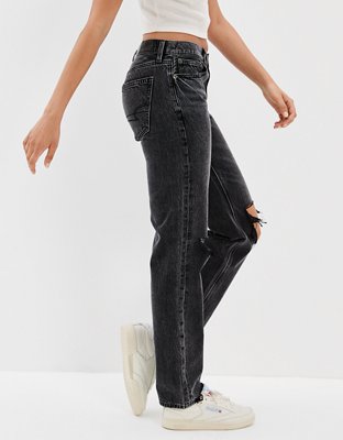 Женские джинсы American Eagle AE Ripped Low-Rise '90s Straight Jean — фото 4