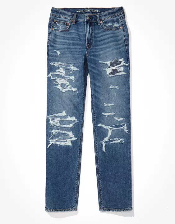 AE Patched '90s Straight Jean