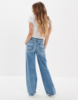 AE Super High-Waisted Baggy Wide-Leg Jean