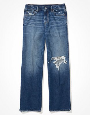 ae low rise baggy straight jean