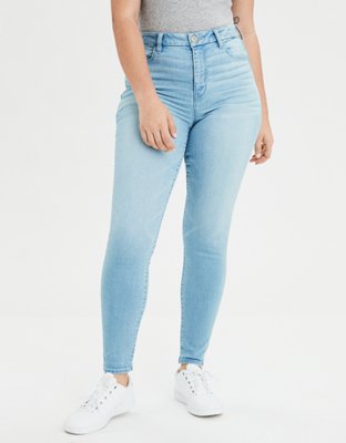 AE Ne(X)t Level Curvy High-Waisted Jegging, Icy Blue | American Eagle ...
