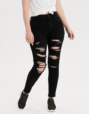 high waist jean leggings