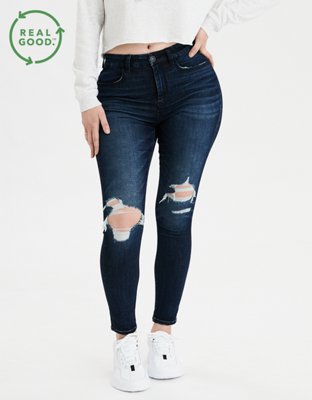 american eagle ripped high waisted jeans