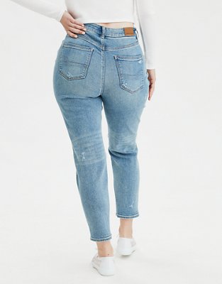 AE Stretch Ripped Curvy Mom Jean