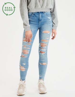 american eagle curvy high waisted jeans