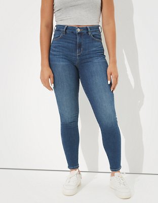 American Eagle Outfitters, Jeans, Real Good Ae Dream Curvy Highwaisted  Jegging Stretchy Distressed Denim Me