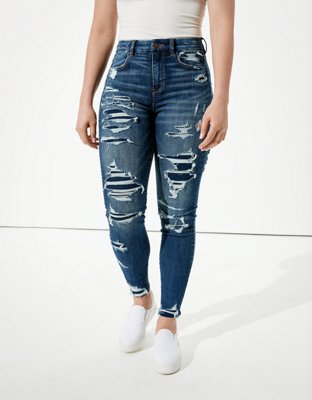 Pantalones american eagle online tiro alto