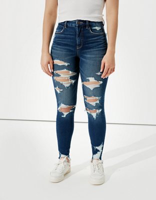 american eagle curvy high waisted jeans