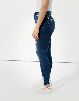 Женские джинсы American Eagle AE Dream Ripped Curvy High-Waisted Jegging — фото 5