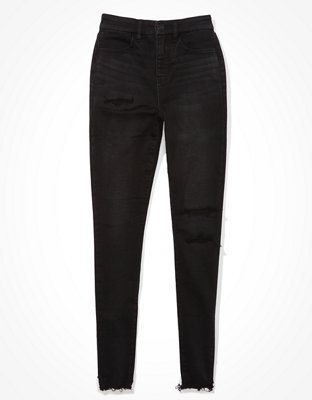 Женские джинсы American Eagle AE Cozy Ne(x)t Level Patched Curvy High-Waisted Jegging — фото 3