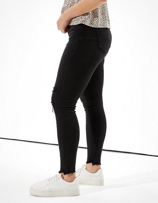 Женские джинсы American Eagle AE Cozy Ne(x)t Level Patched Curvy High-Waisted Jegging — фото 4