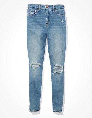 Женские джинсы American Eagle AE Lu(x)e Ripped Curvy High-Waisted Jegging — фото 3