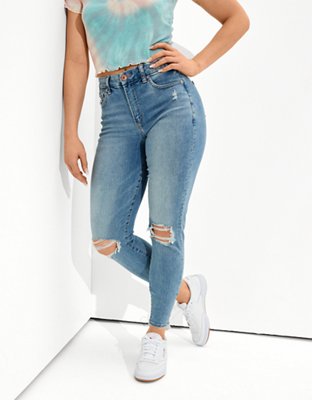 AE Lu(x)e Ripped Curvy High-Waisted Jegging