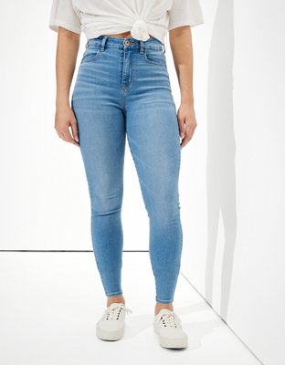 AE Forever Soft Curvy High-Waisted Jegging  Curvy jeans, Leggings are not  pants, Jeggings