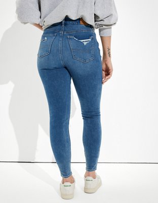 Женские джинсы American Eagle AE Dream Patched Curvy High-Waisted Jegging — фото 2