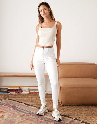 Pantalon blanco american eagle new arrivals