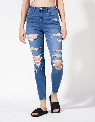 American eagle 2024 destroyed jeggings