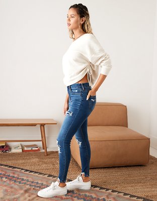 AE Ne(x)t Level Ripped Curvy High-Waisted Jegging