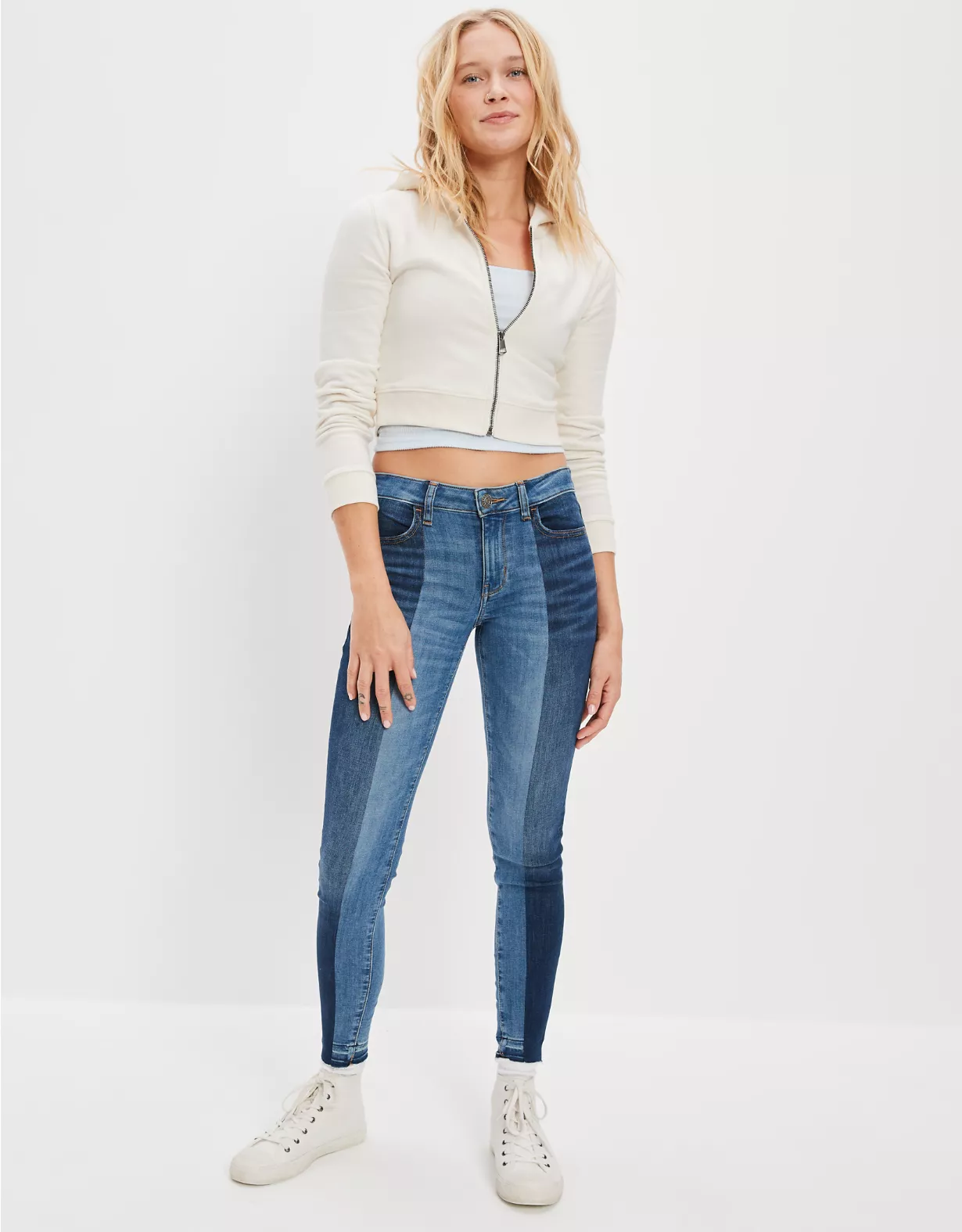 AE Real Good Repurposed High-Waisted Curvy Jegging