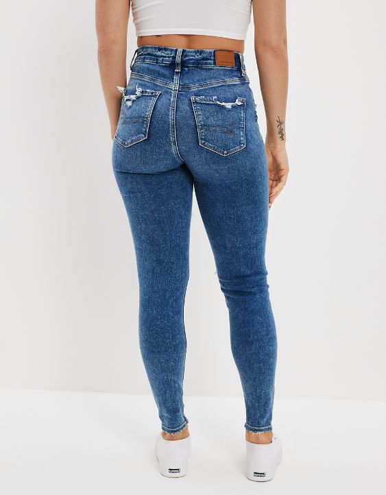AE Ne(x)t Level Curvy High-Waisted Jegging con parches