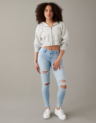 AE Next Level Ripped Super High-Waisted Jegging