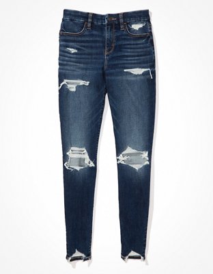 AE Next Level Curvy High-Waisted Ripped Jegging