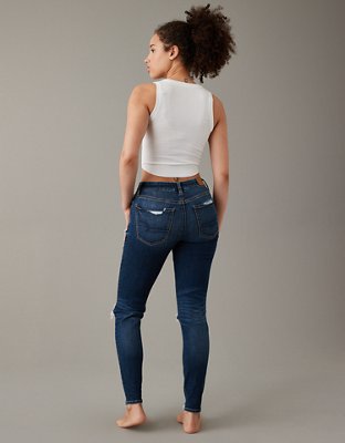 AE Next Level Curvy High-Waisted Ripped Jegging