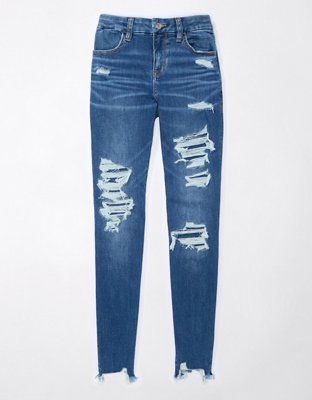 AE Next Level Curvy Patched High-Waisted Jegging