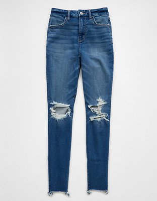 AE Next Level Curvy Ripped High-Waisted Jegging