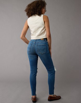 AE Next Level Curvy Ripped High-Waisted Jegging