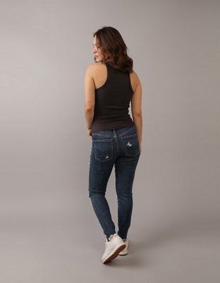 AE Next Level Curvy High-Waisted Ripped Jegging