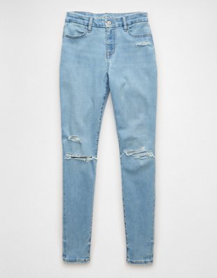 AE Curvy High-Waisted Jegging Women's Blue Daylight 16 Short