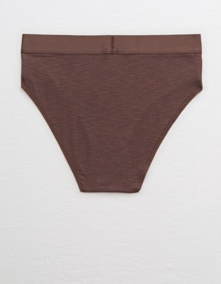 Aerie Ribbed High Waisted Bikini Underwear