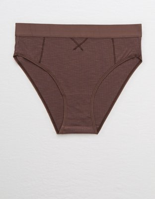 Aerie Ribbed High Waisted Bikini Underwear