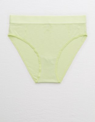 Aerie Ribbed High Cut Bikini Underwear