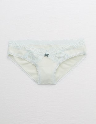Aerie Cotton Lace Trim Bikini Underwear
