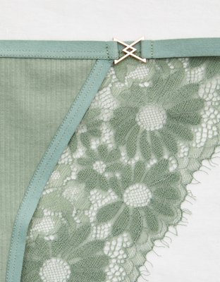 Aerie Ribbed String Bikini Underwear