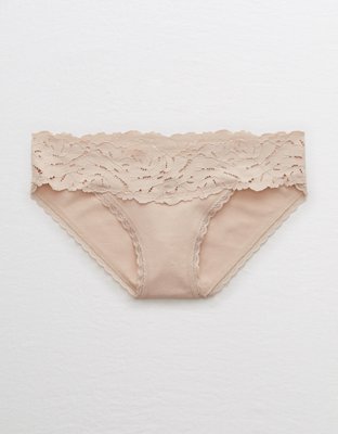 Aerie Palm Lace Cotton Bikini Underwear
