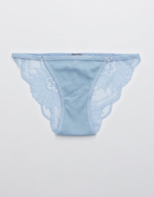 Aerie Hibiscus Lace String Bikini Underwear