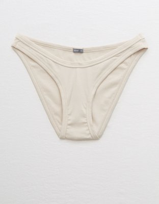 Aerie Ribbed High Waisted Thong Underwear