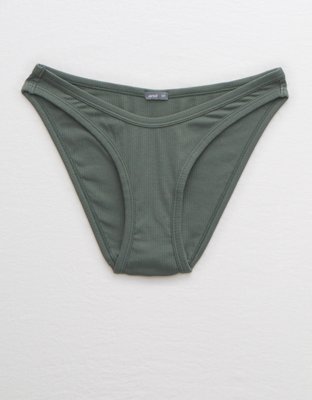 Aerie Ribbed High Waisted Bikini Underwear