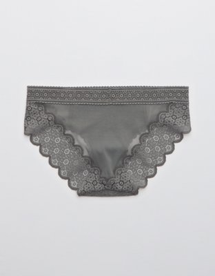 Aerie Queens Lace Mesh Bikini Underwear