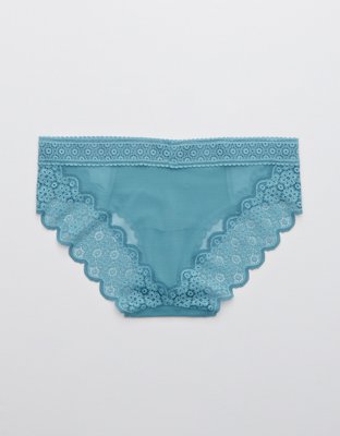 Aerie Queens Lace Mesh Bikini Underwear