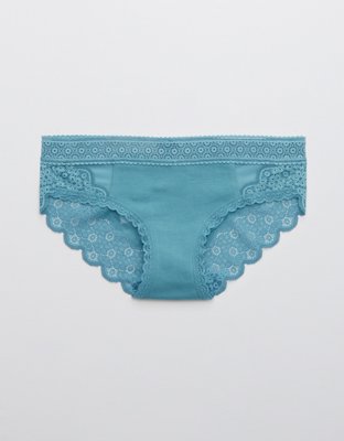 Aerie Queens Lace Mesh Bikini Underwear