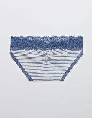 Aerie Cotton Eyelash Lace Printed Bikini Underwear